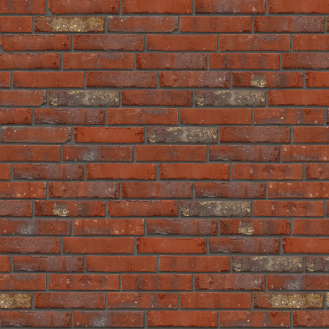 Packshot of a panel with Artiza Hectic facing bricks