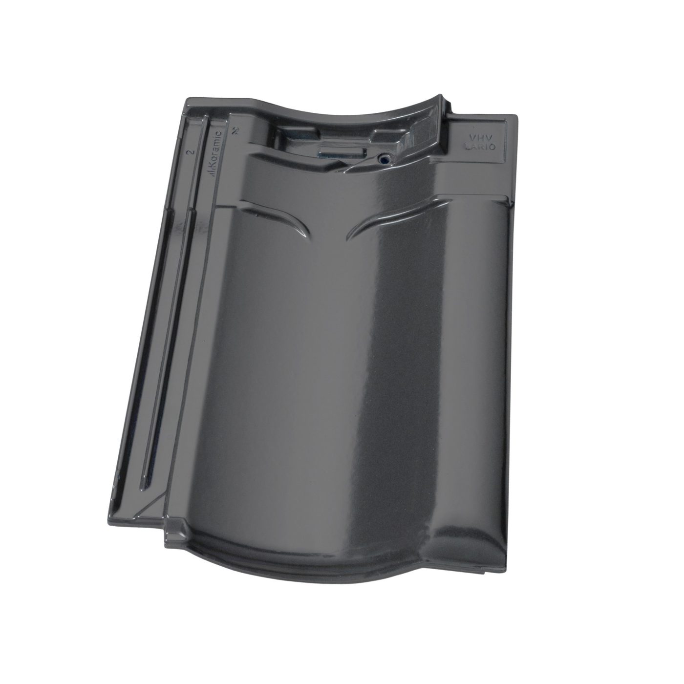 Productshot of the VHV Vario Mat leizwart geglazuurd rooftile