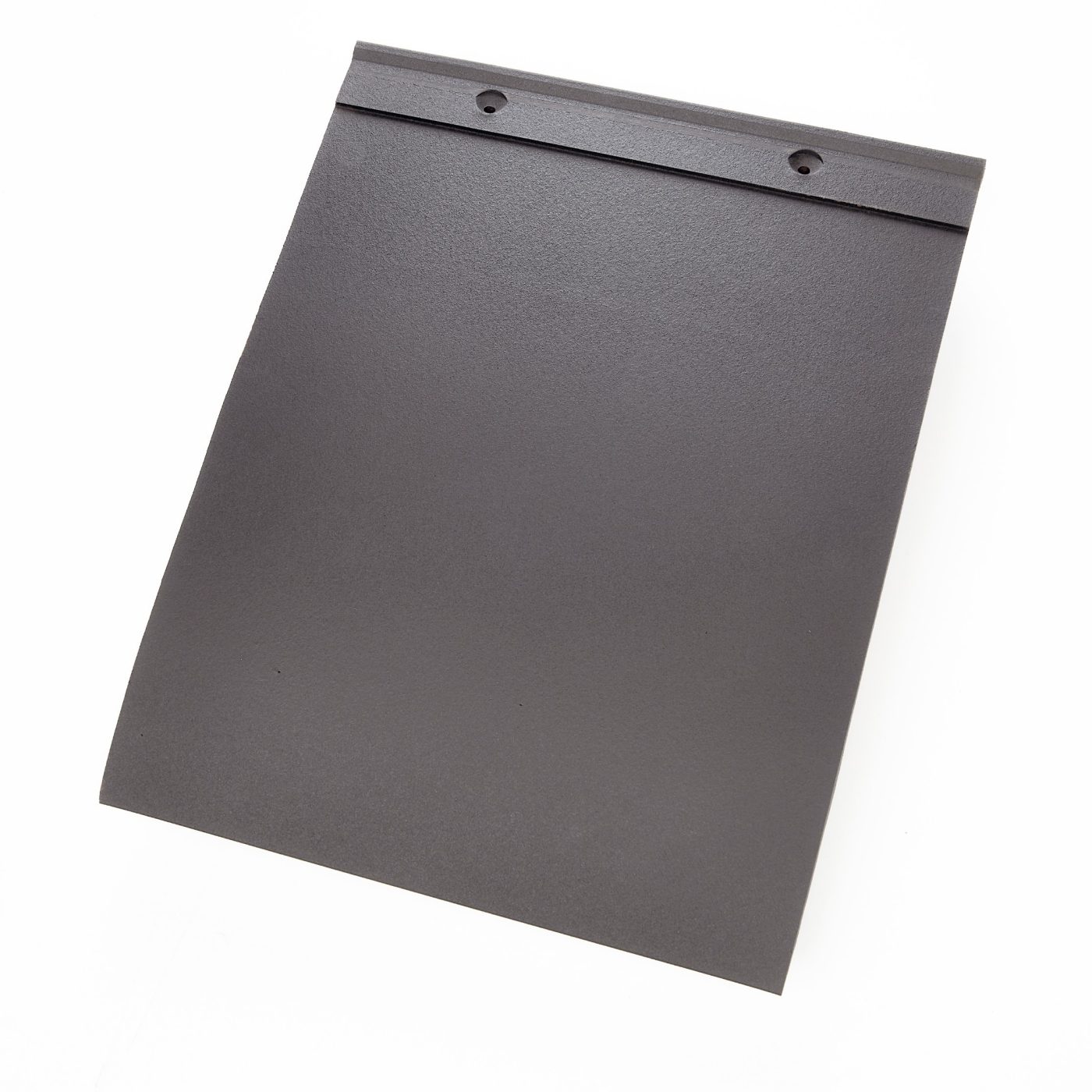 Single product shot of a Tegelpan Elfino Blauw gesmoord roof tile