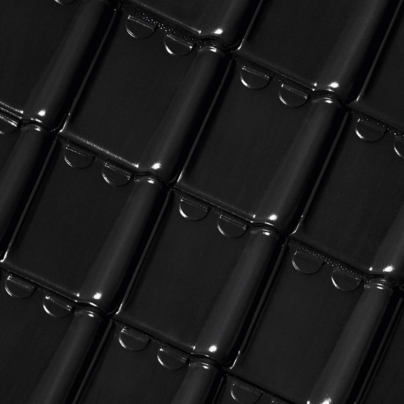 Stormpan 44 Zwart geglazuurd