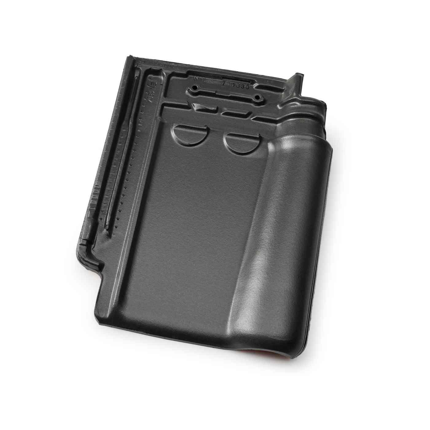 Single product shot of a Stormpan 993 Leikleur Mat Geglazuurd roof tile