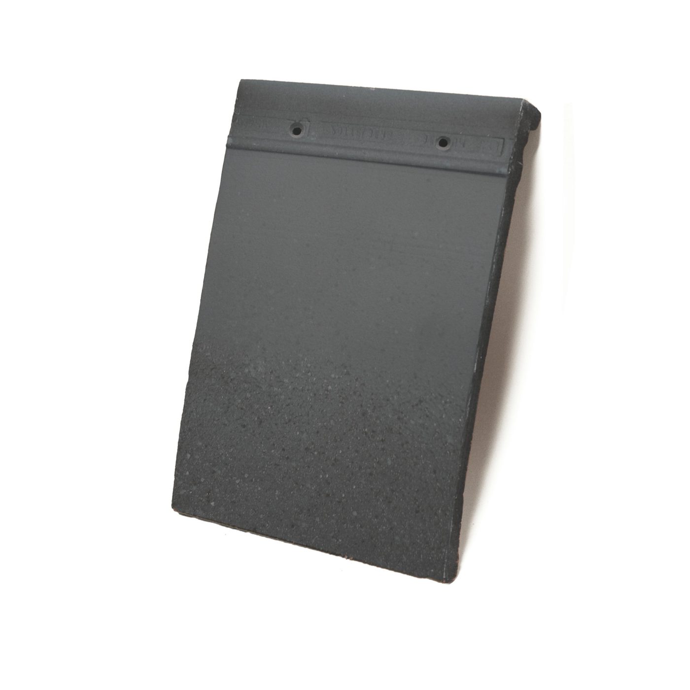 Single product shot of a Tegelpan Rustica Ombra Blauw Gesmoord roof tile