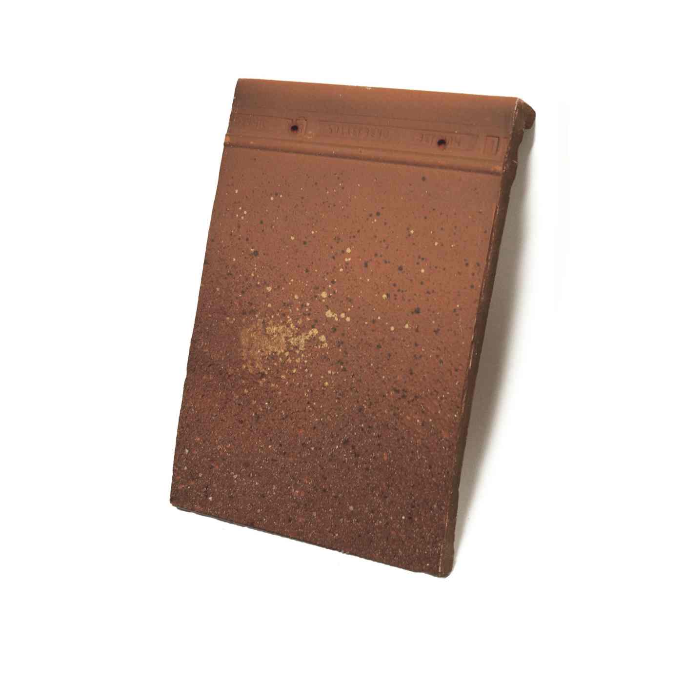 Single product shot of a Tegelpan Rustica Ombra roof tile