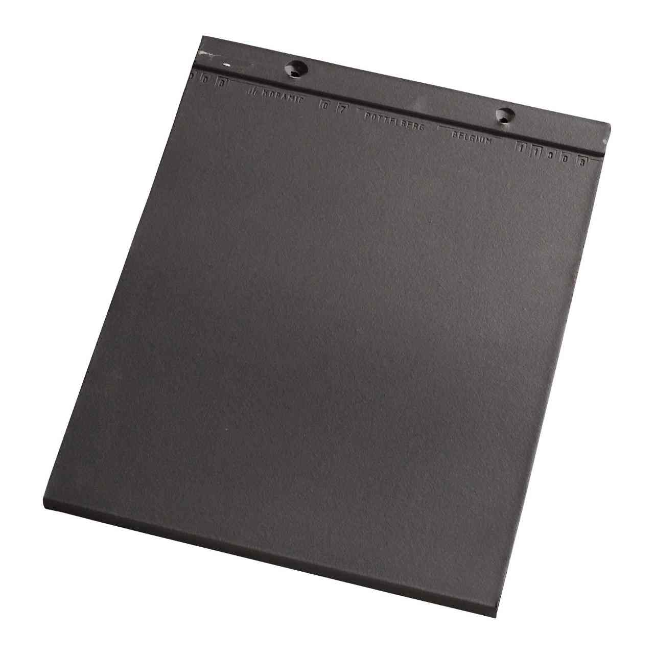 Single product shot of a Tegelpan Plato Blauw Gesmoord roof tile