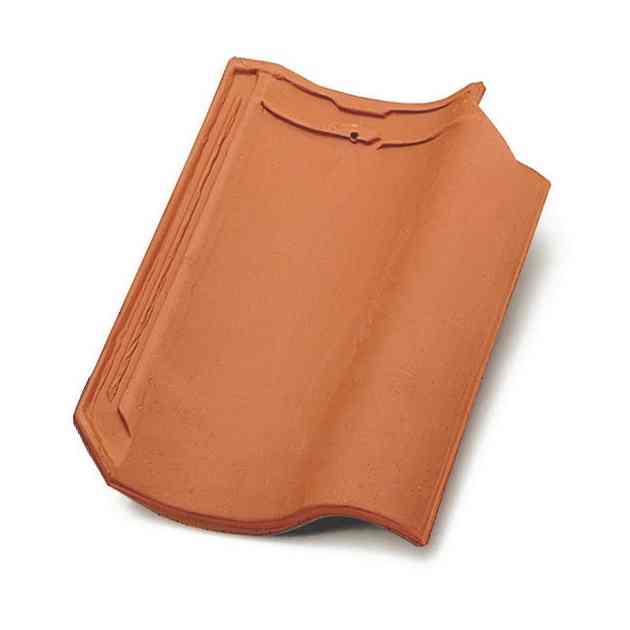 Single product shot of a OVH Klassiek Natuurrood roof tile
