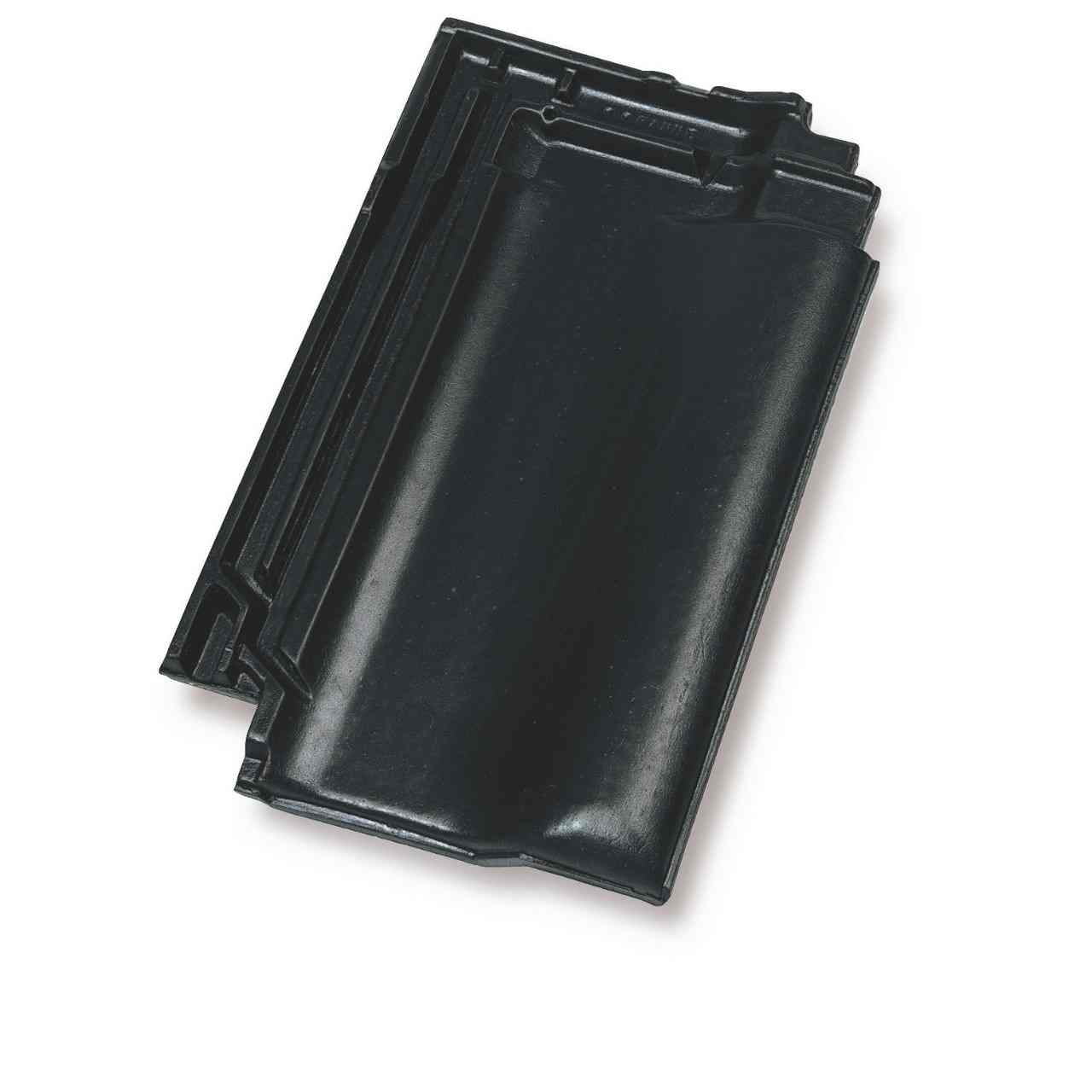 Single product shot of a Panne Antraciet roof tile