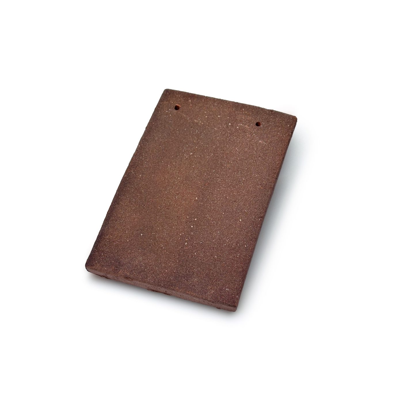 Single product shot of a Tegelpan Keymer Goxhill Dark Chestnut roof tile