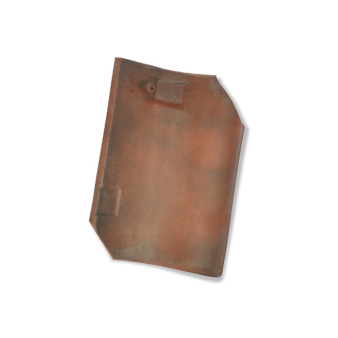 Single product shot of a Oude Pottelbergse Pan 451 Rustiek roof tile