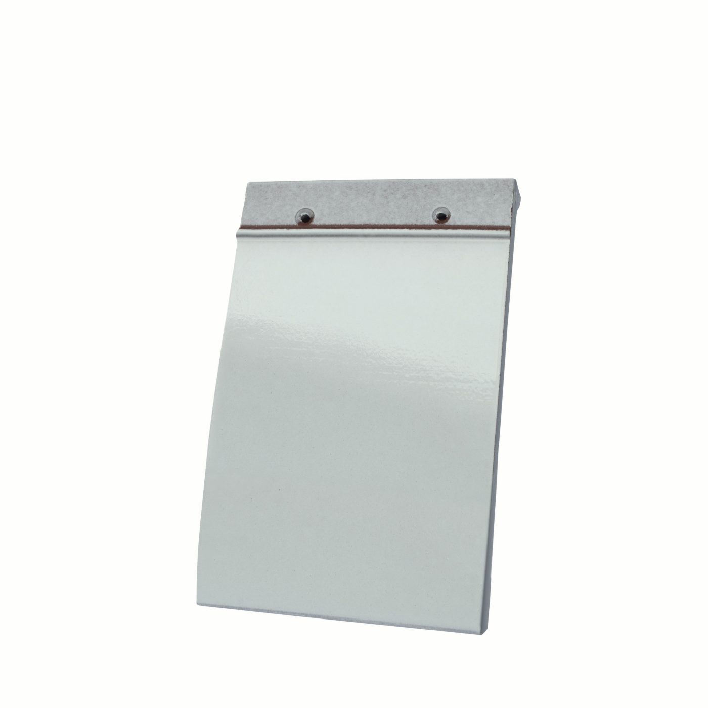 Single product shot of a Tegelpan 301 Wit Geglazuurd