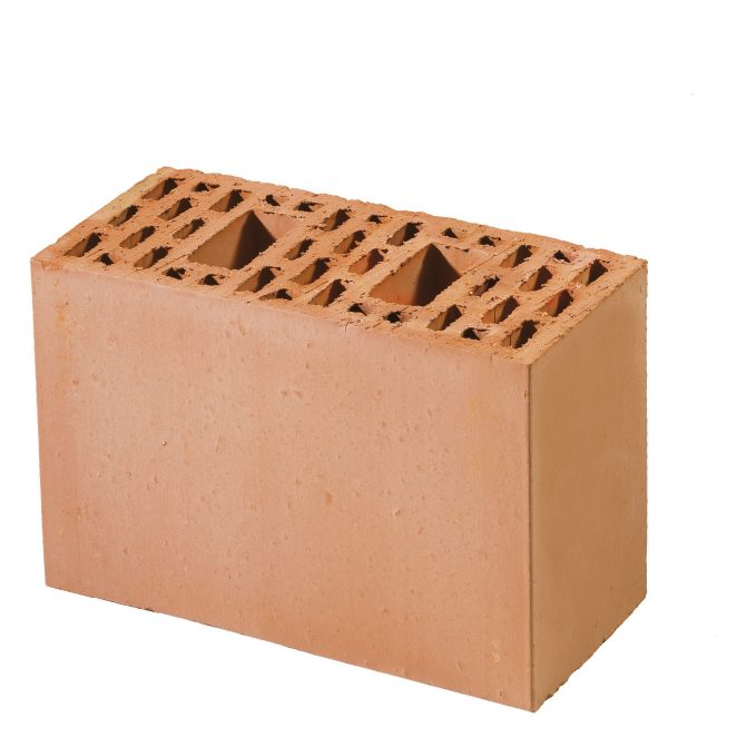 Single product shot of a Thermobrick  in 19X14 format produced in Rumst